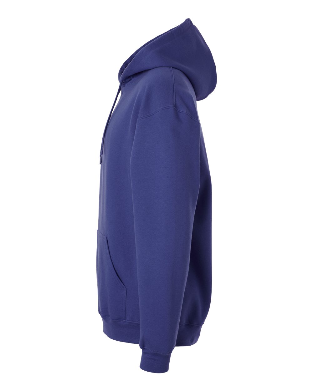 Left View of Cobalt Softstyle® Midweight Hooded Sweatshirt - SF500