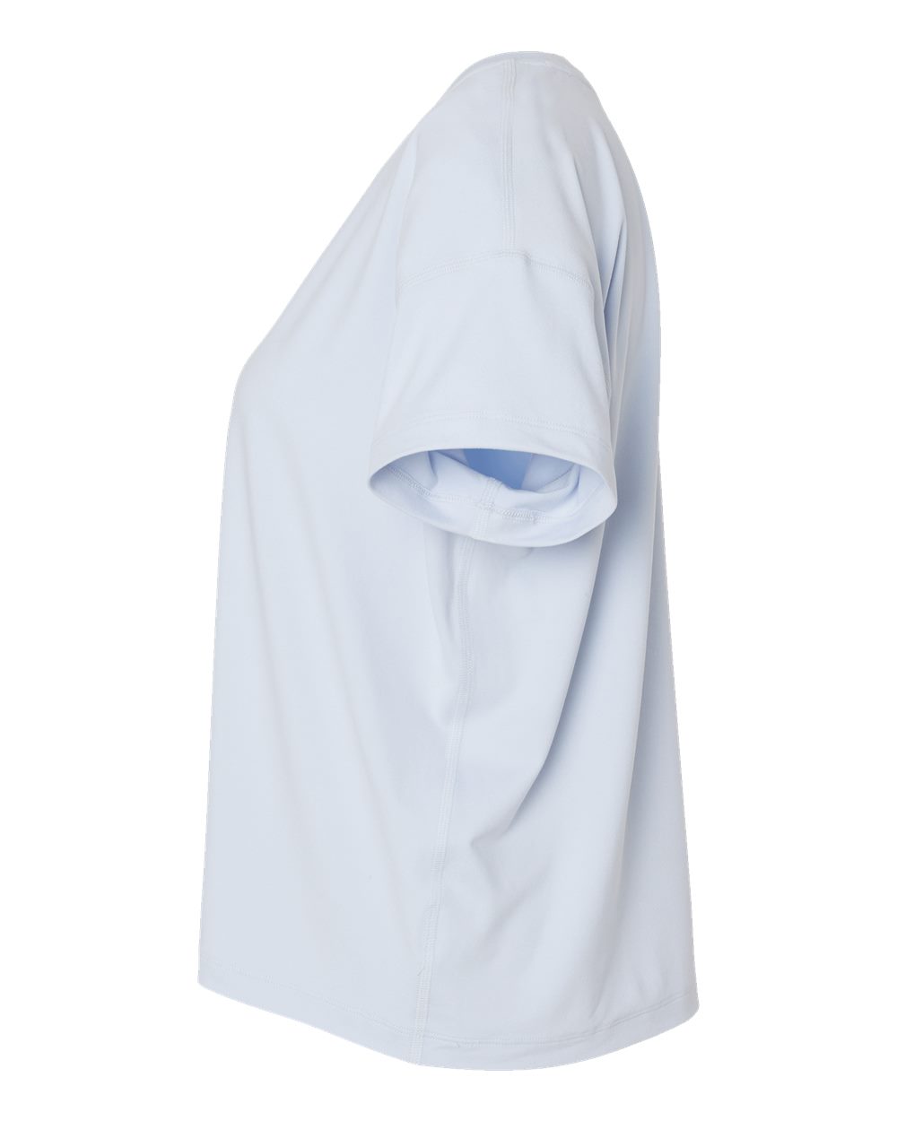 Left View of Collage Blue Women's Sport Soft Touch T-Shirt - CHP130