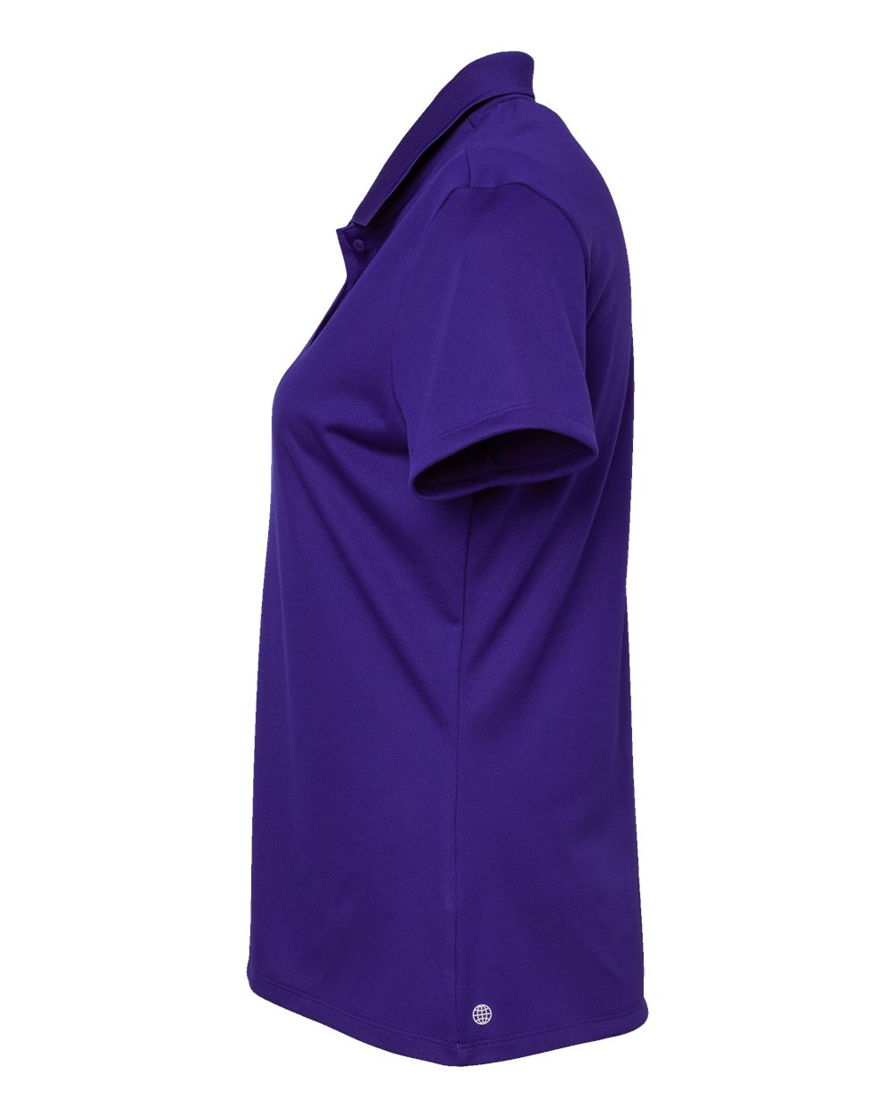 Left View of Collegiate Purple Women's Basic Sport Polo - A431