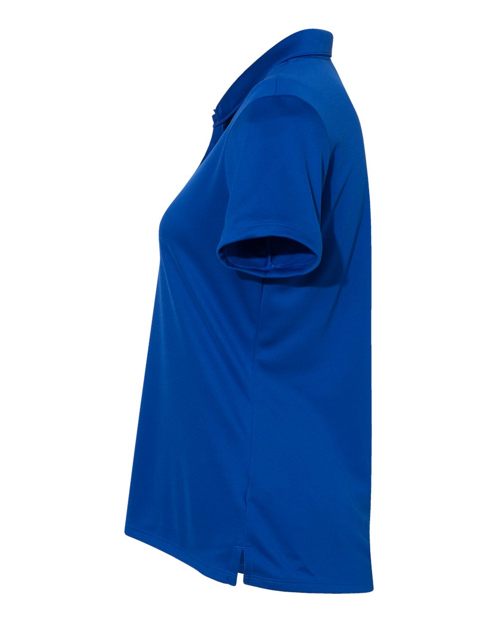 Left View of Collegiate Royal Women's Performance Polo - A231