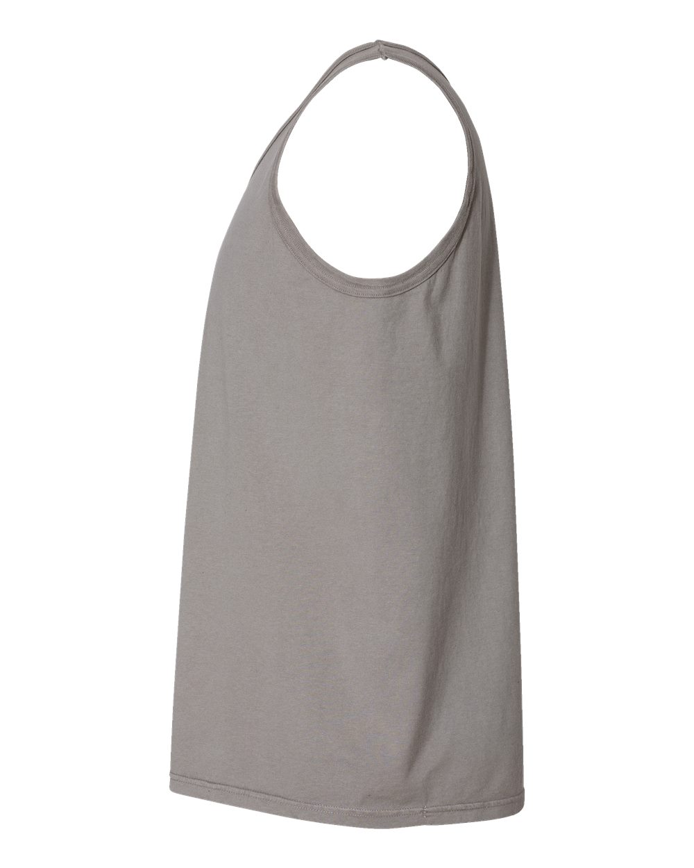 Left View of Concrete Grey Garment-Dyed Unisex Tank Top - GDH300
