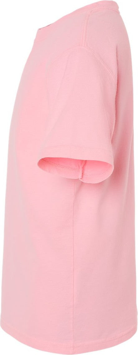 Left View of Cotton Candy Garment-Dyed Youth T-Shirt - GDH175