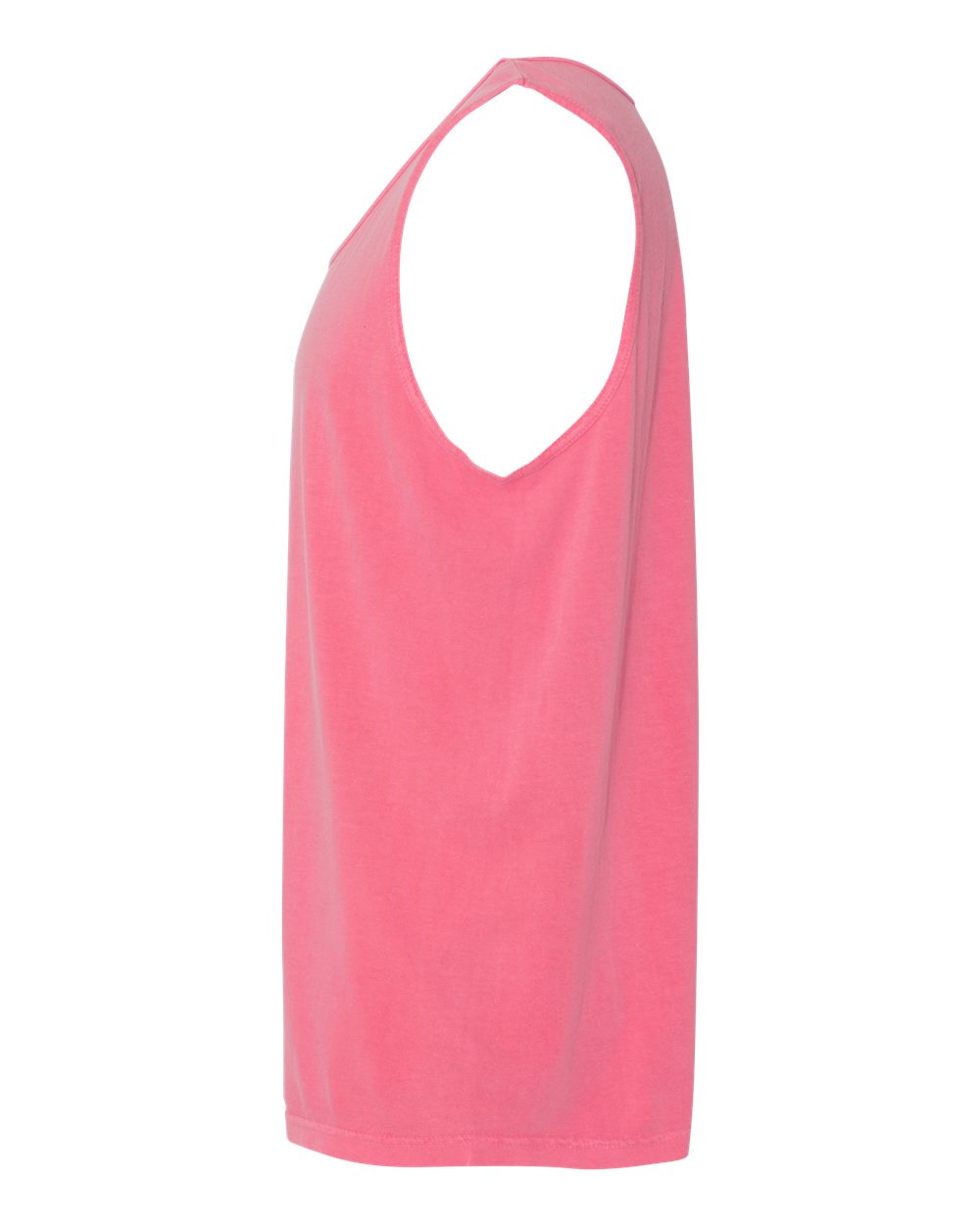 Left View of Crunchberry Garment-Dyed Heavyweight Tank Top - 9360