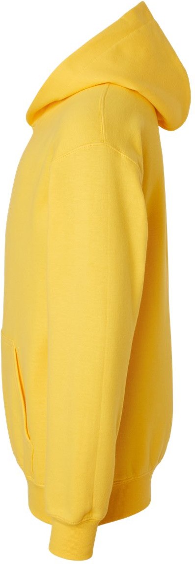 Left View of Daisy Softstyle® Youth Midweight Hooded Sweatshirt - SF500B