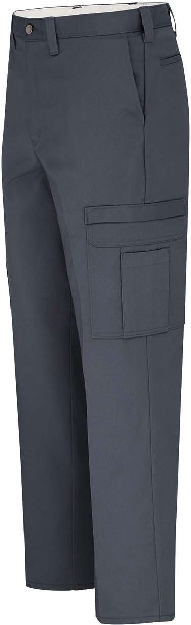Left View of Dark Charcoal - 37 Unhemmed Premium Industrial Cargo Pants - Odd Sizes - LP72ODD
