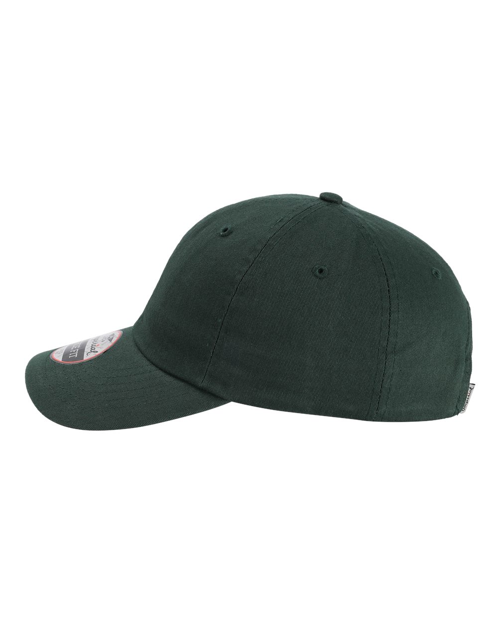 Left View of Dark Green The Original Buckle Dad Hat - X210B
