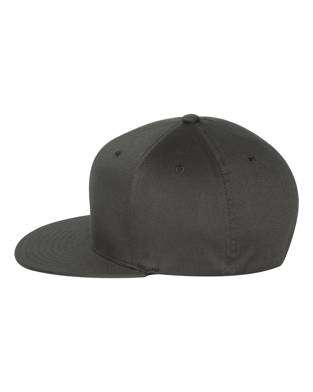 Left View of Dark Grey Pro-Baseball On Field Cap - 6297F