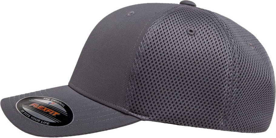 Left View of Dark Grey Ultrafiber Mesh Cap - 6533