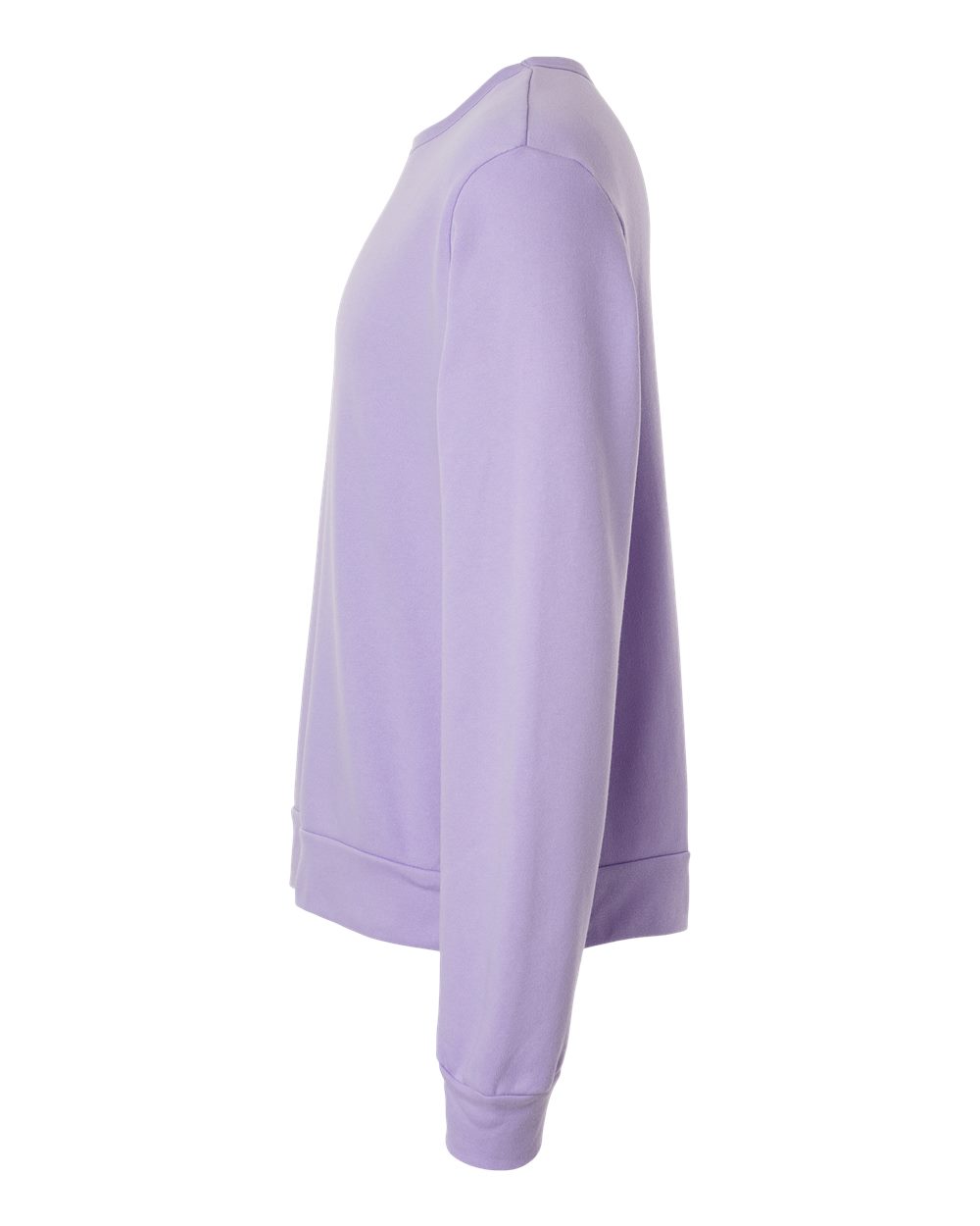 Left View of Dark Lavender Sponge Fleece Classic Crewneck Sweatshirt - 3911