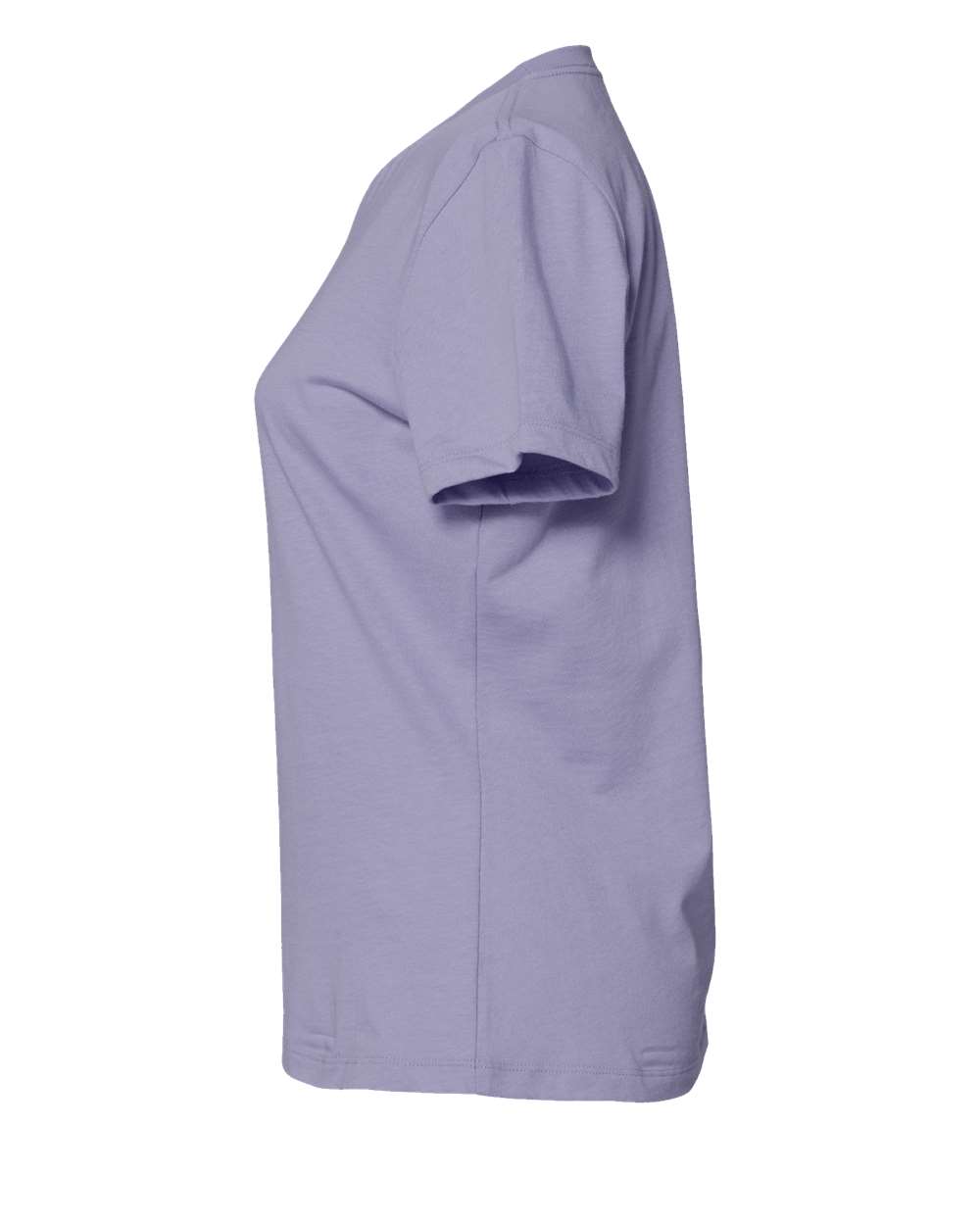 Left View of Dark Lavender Women’s Relaxed Jersey Tee - 6400