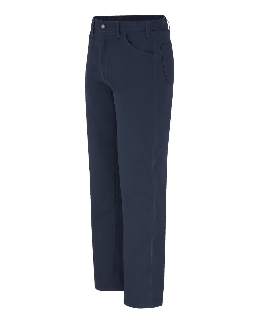 Left View of Dark Navy - 34I Rugged Twill Pants - Odd Sizes - C798ODD