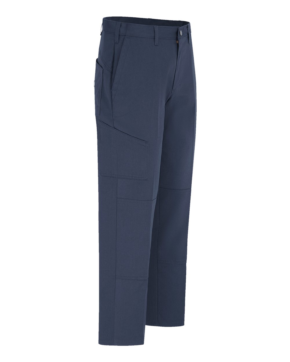 Left View of Dark Navy - 37 Unhemmed Multi-Pocket Performance Shop Pants - Extended Sizes - LP65EXT