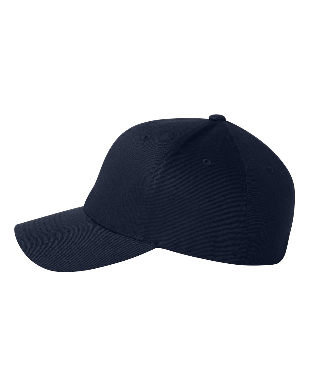 Left View of Dark Navy Cotton Blend Cap - 6277