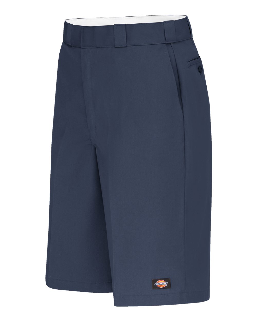 Left View of Dark Navy Multi-Pocket Work Shorts - 4228