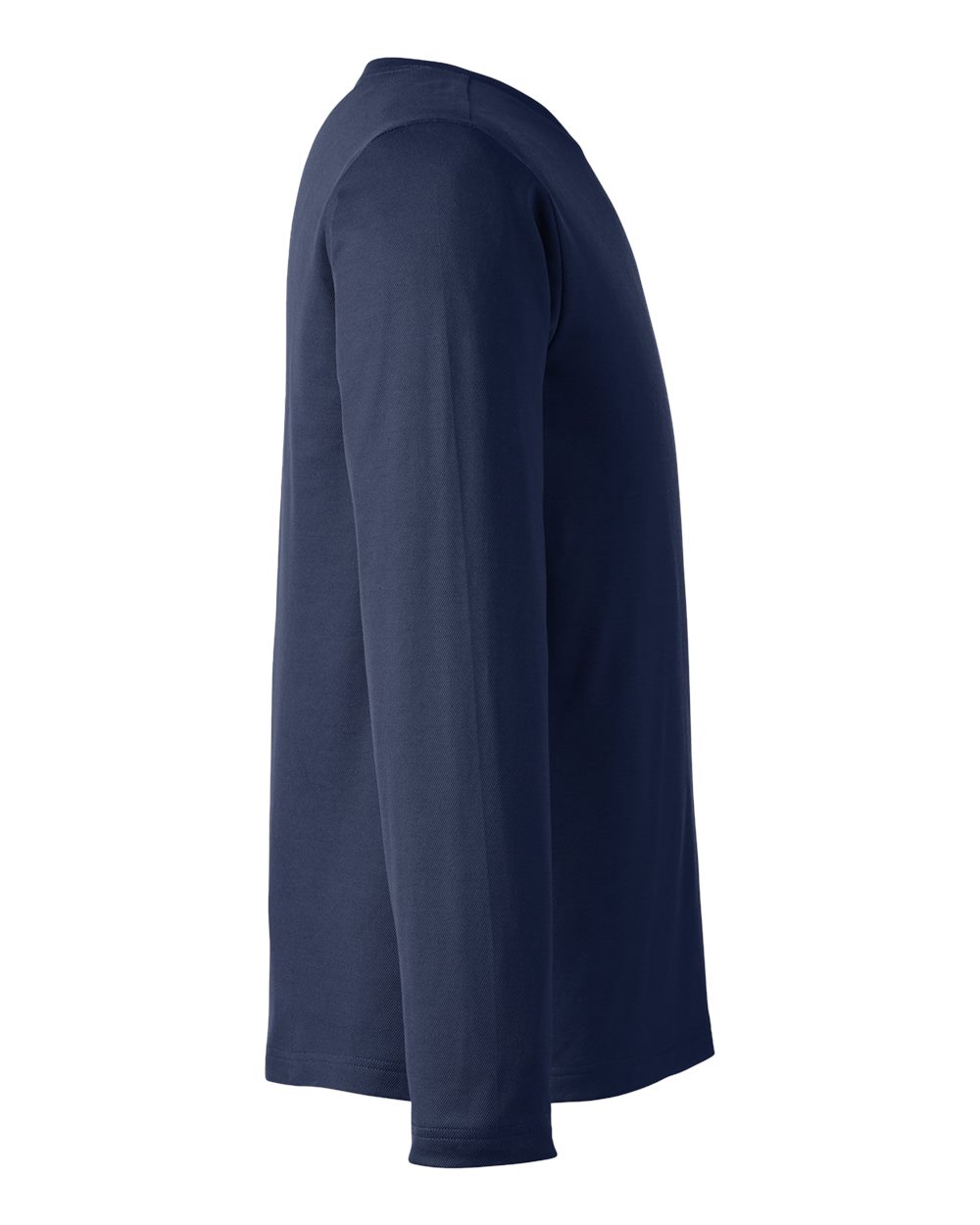 Left View of Dark Navy Unisex Charge Snag and Soil Protect Long Sleeve T-Shirt - M118L