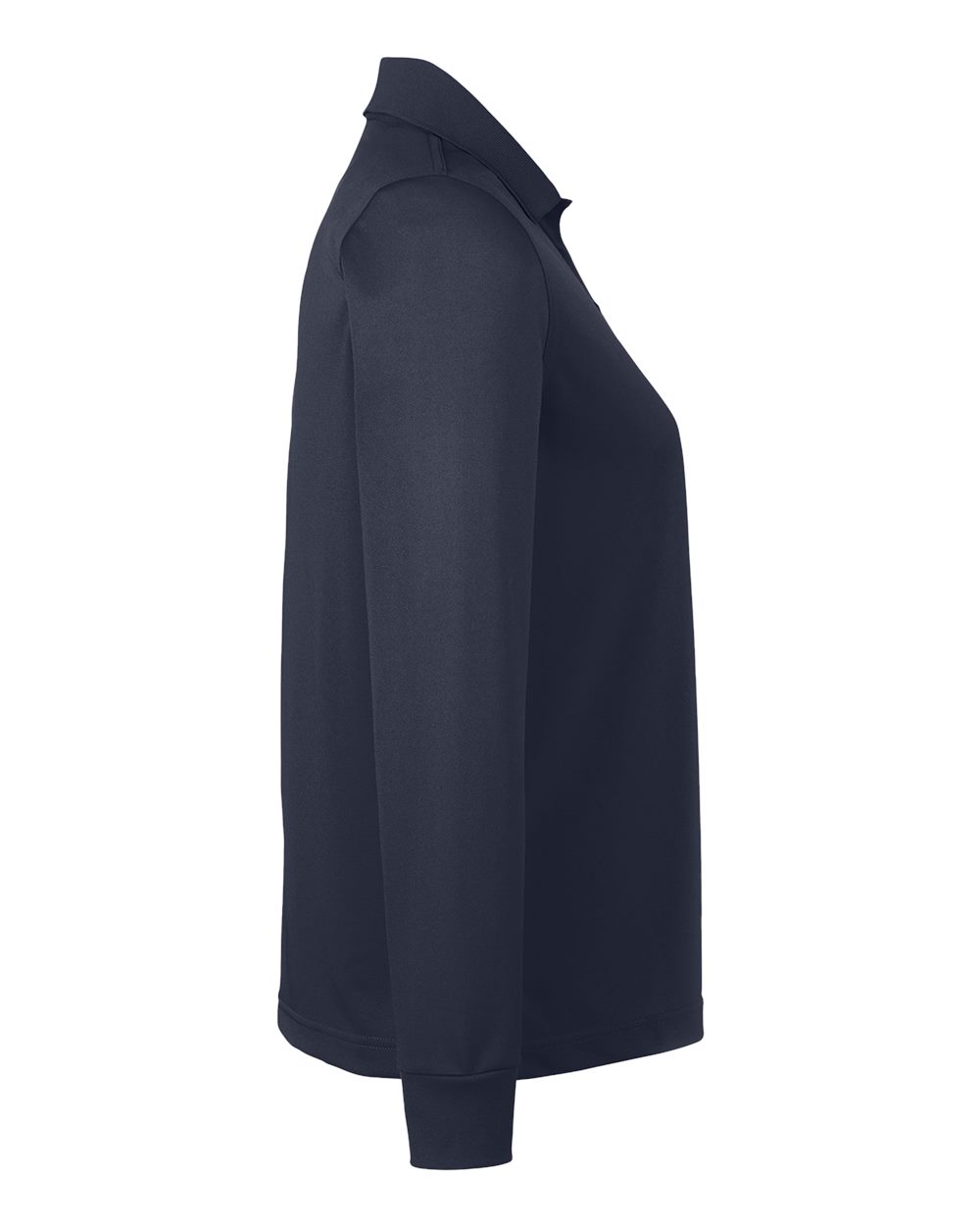 Left View of Dark Navy Women's Advantage Snag Protection Plus IL Long Sleeve Polo - M348LW
