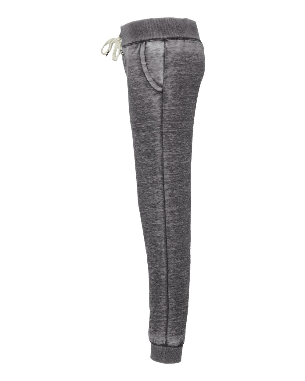 Left View of Dark Smoke Women’s Vintage Zen Fleece Joggers - 8944