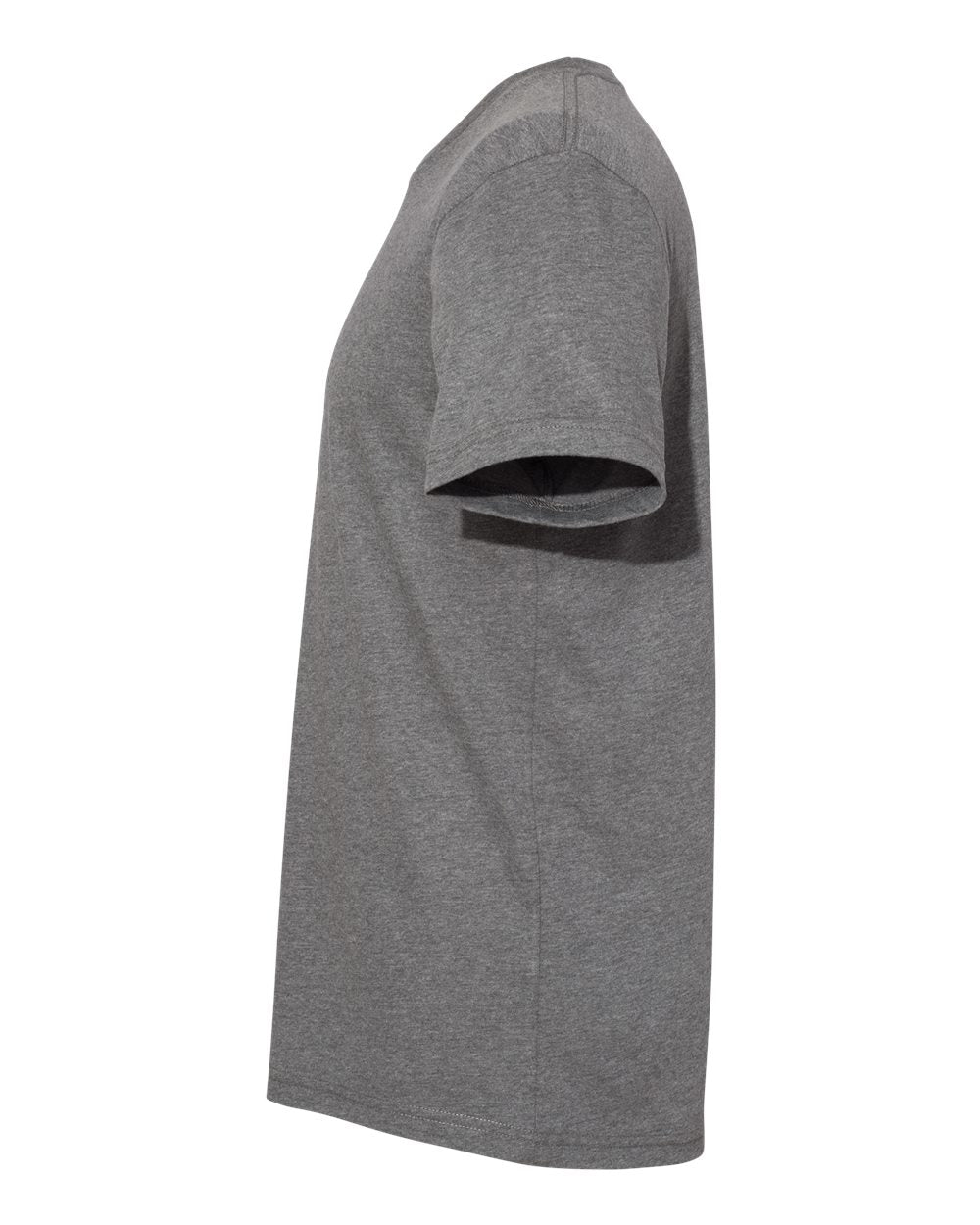 Left View of Deep Heather Sueded Tee - 3301