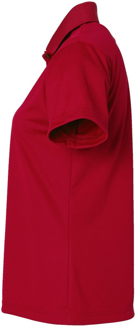 Left View of Deep Red Women's Sebring Performance Polo - 504