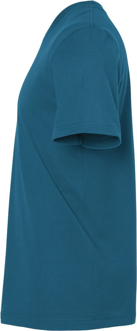 Left View of Deep Teal Combed Cotton T-Shirt - 602