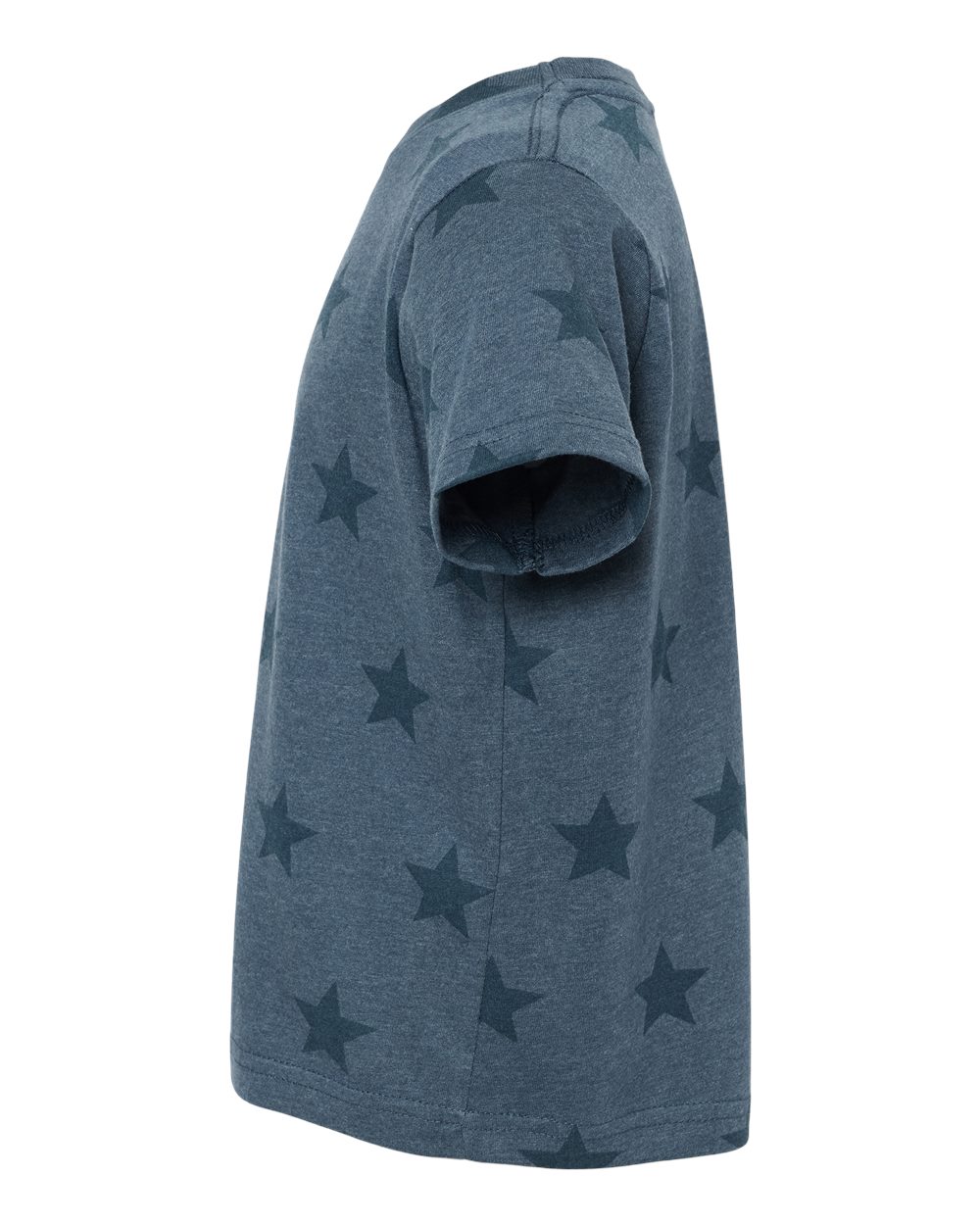 Left View of Denim Star Toddler Star Print Tee - 3029