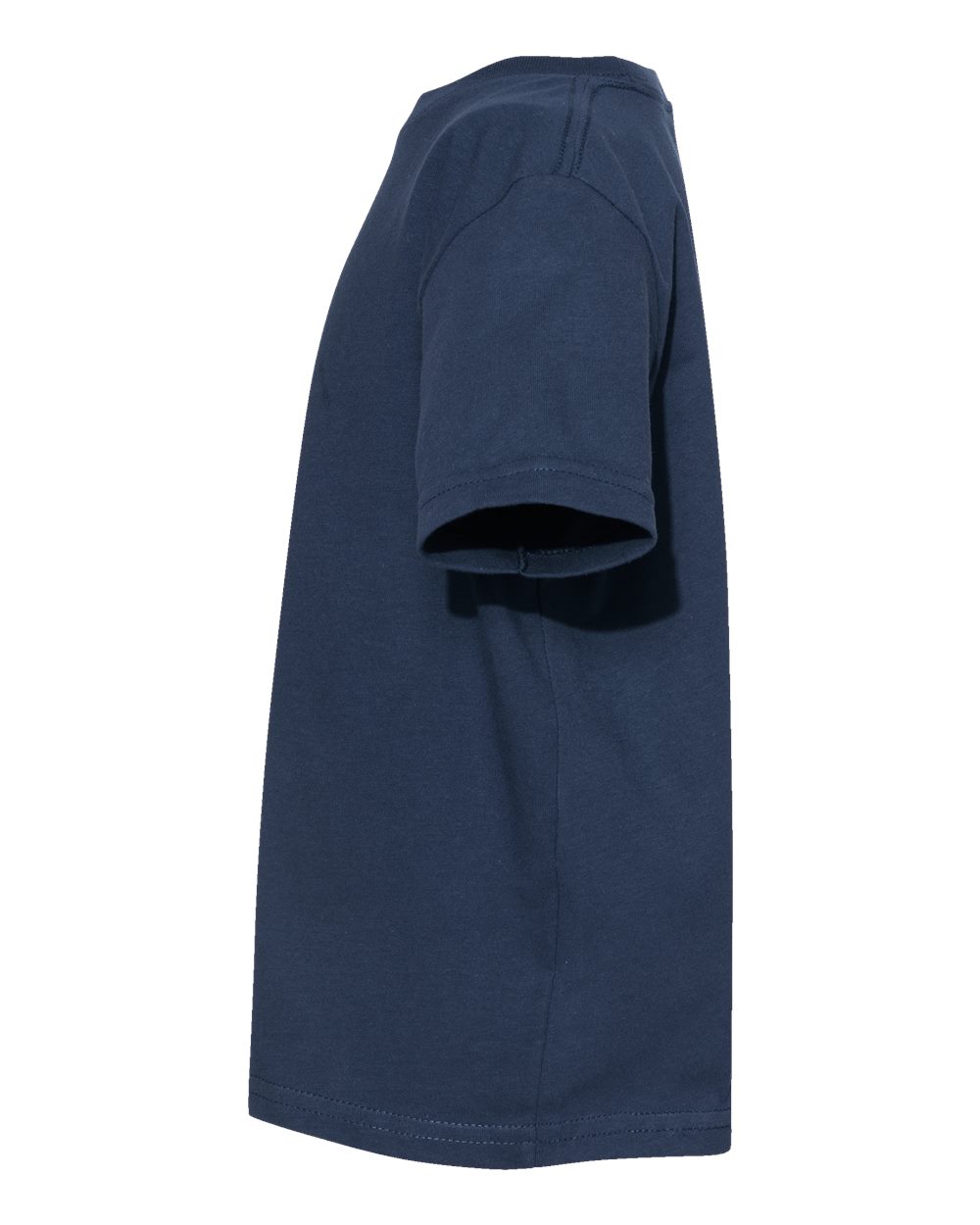 Left View of Denim Toddler Fine Jersey Tee - 3321