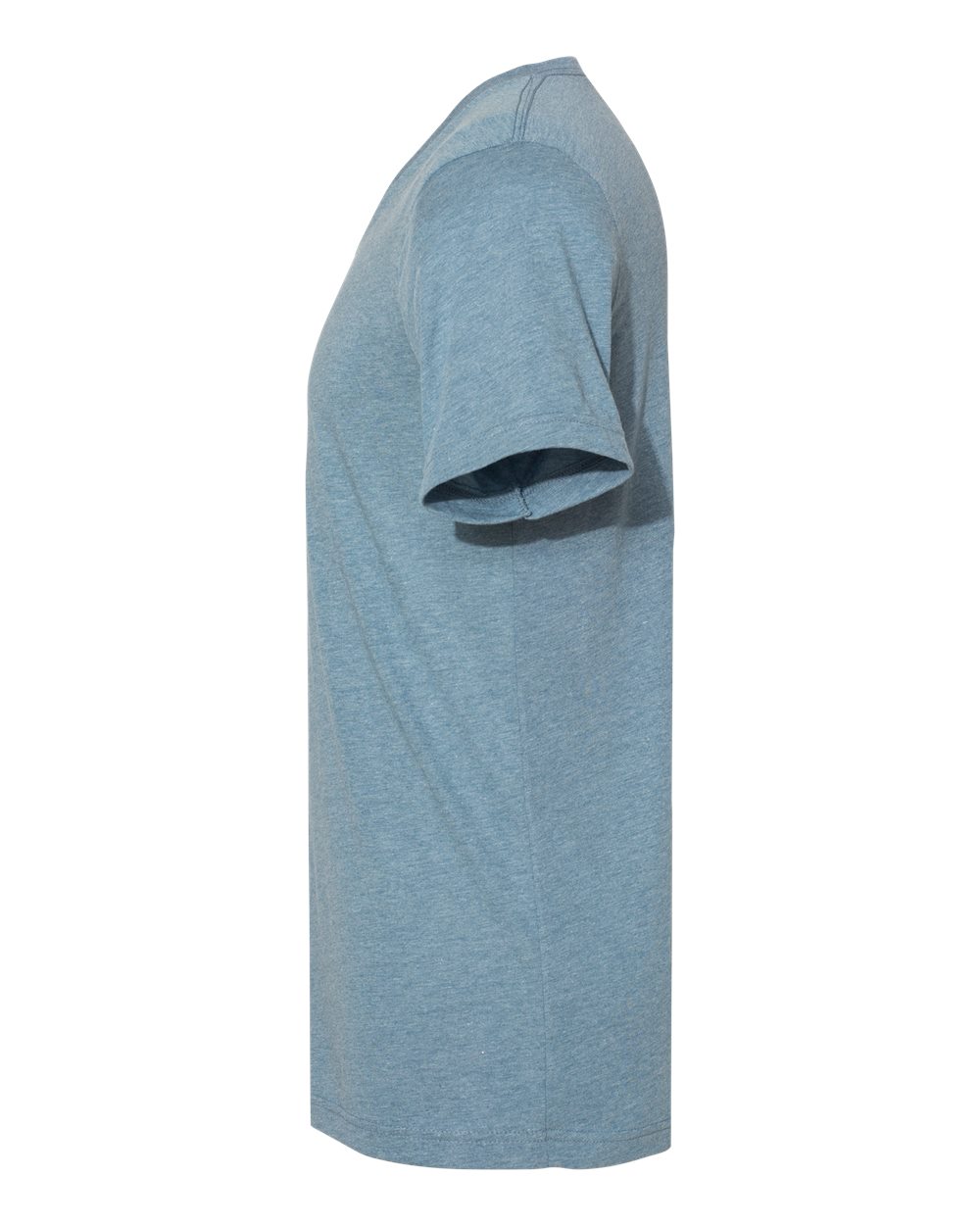 Left View of Denim Triblend Triblend V-Neck Short Sleeve Tee - 3415