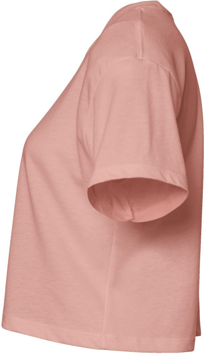 Left View of Desert Pink Women's Ideal Crop Top - 1580
