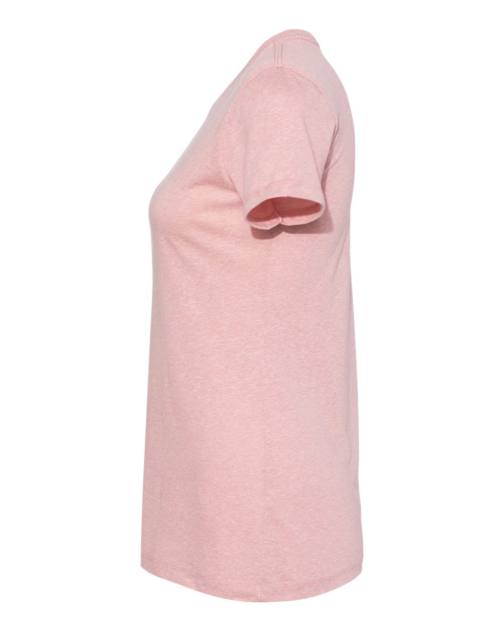 Left View of Desert Pink Women’s Triblend T-Shirt - 6710