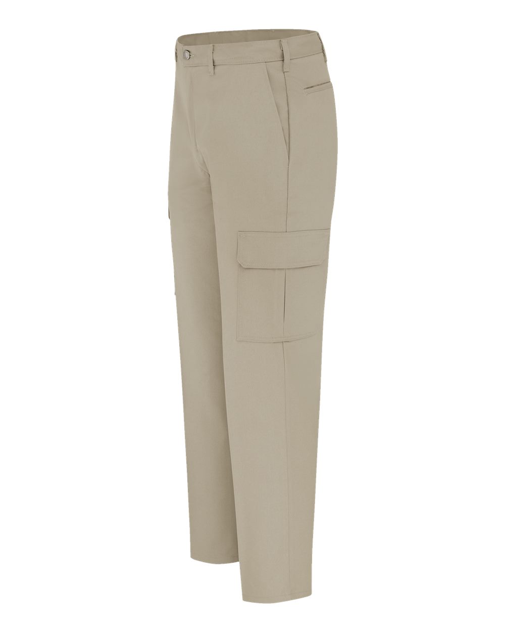 Left View of Desert Sand - 37 Unhemmed Industrial Cargo Pants - Odd Sizes - LP60ODD