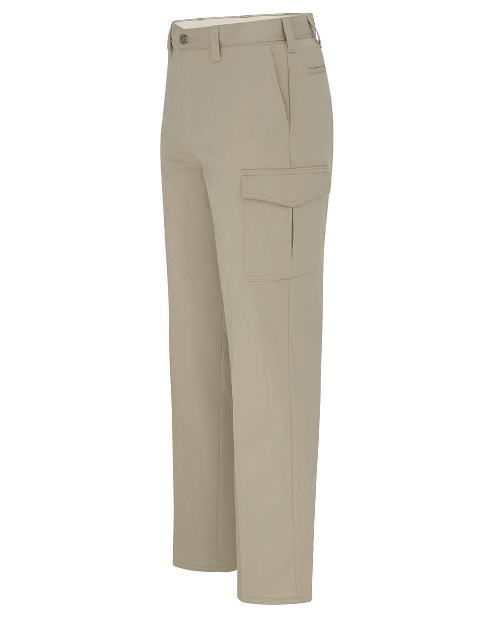 Left View of Desert Sand - 37 Unhemmed Premium Ultimate Cargo Pants - Extended Sizes - LP53EXT