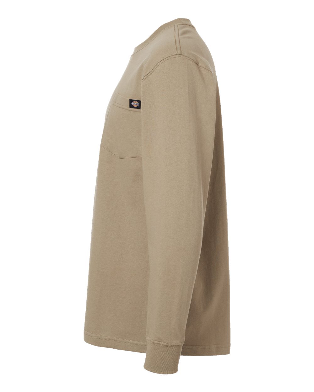 Left View of Desert Sand Traditional Heavyweight Long Sleeve T-Shirt - Tall Sizes - WL50T