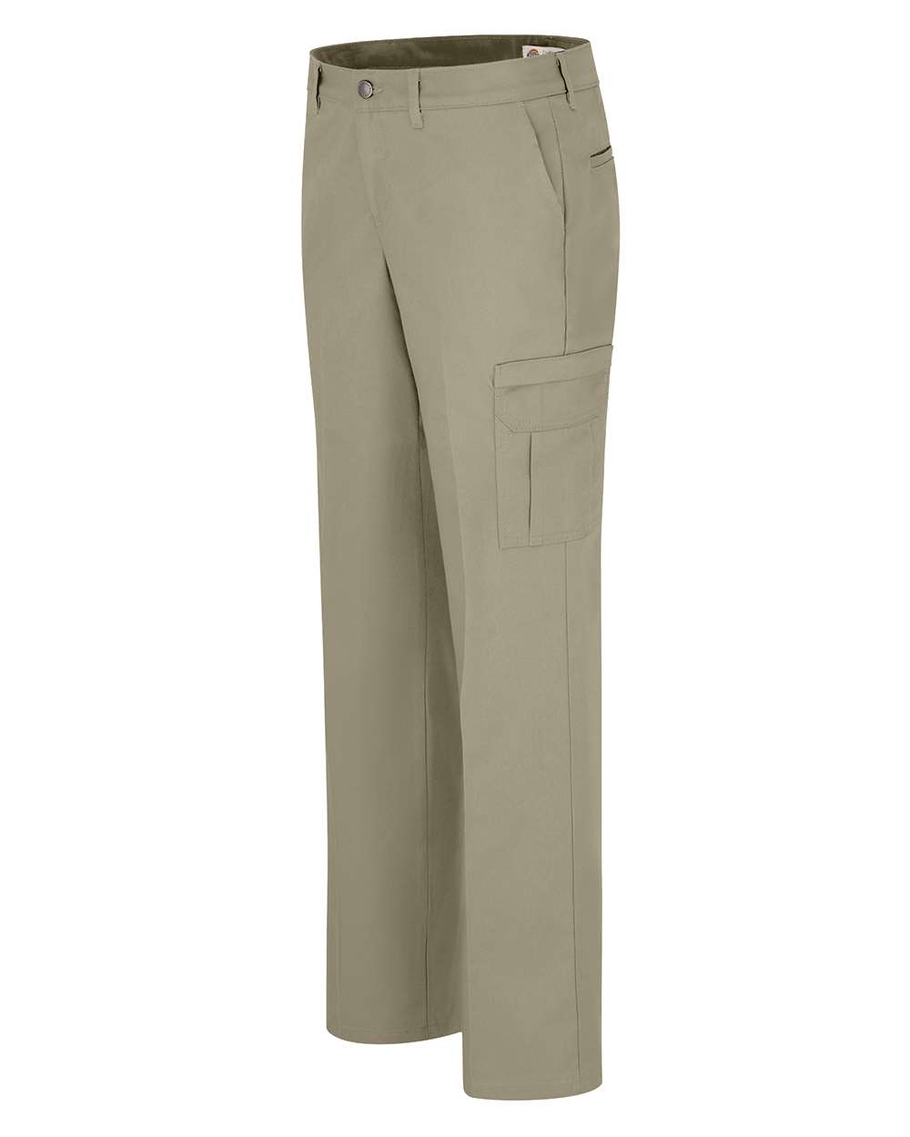 Left View of Desert Sand Women's Premium Cargo Pants - FW72