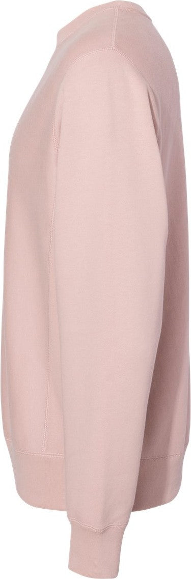 Left View of Dusty Pink Legend - Premium Heavyweight Cross-Grain Crewneck Sweatshirt - IND5000C