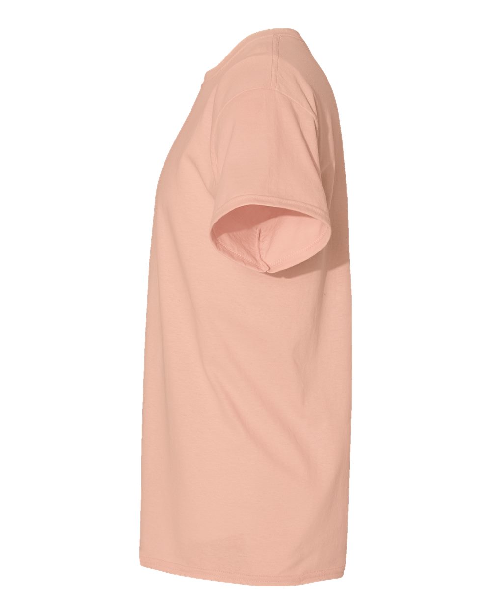 Left View of Dusty Rose Heavy Cotton™ T-Shirt - 5000
