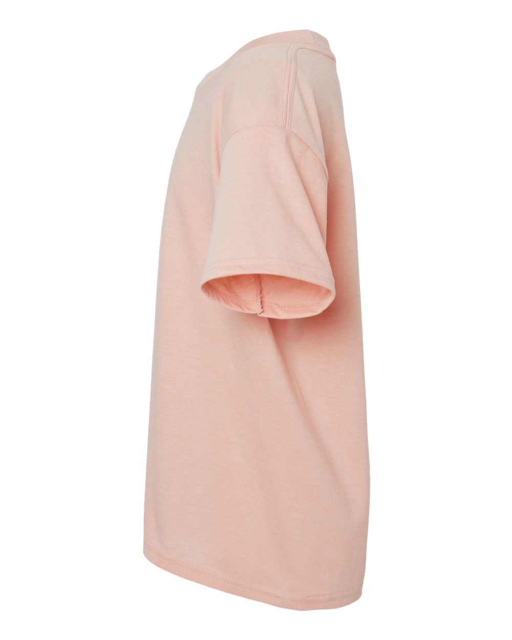 Left View of Dusty Rose Softstyle® Youth CVC T-Shirt - 64000BCVC