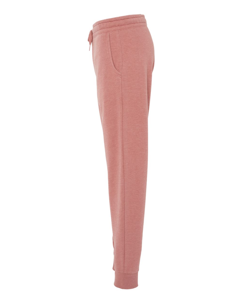 Left View of Dusty Rose Women's California Wave Wash Sweatpants - PRM20PNT