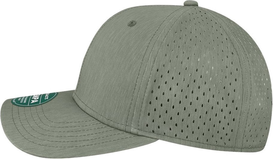 Left View of Eco Dark Grey Reclaim Mid-Pro Adjustable Cap - REMPA