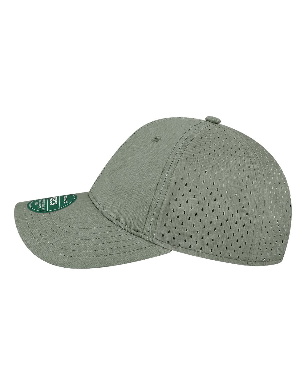 Left View of Eco Dark Grey Reclaim Sport Mesh Cap - RECS