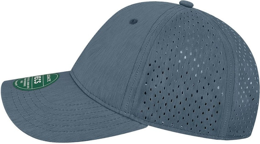 Left View of Eco Navy Reclaim Sport Mesh Cap - RECS