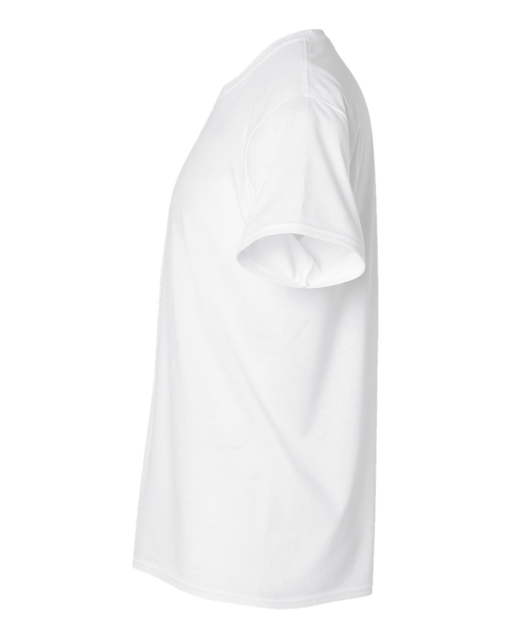 Left View of Eco White Perfect-T Triblend T-Shirt - 42TB