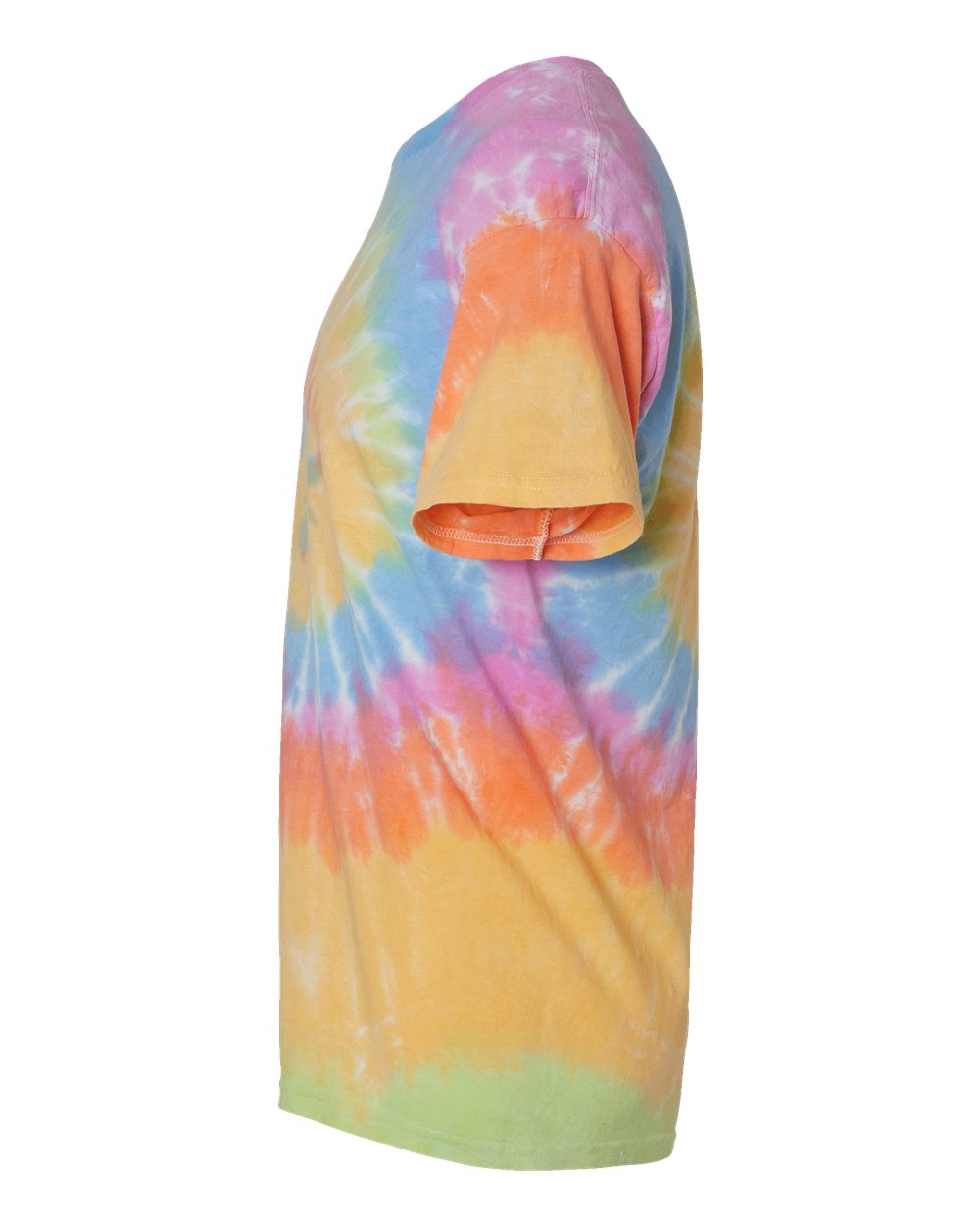 Left View of Eternity Multi-Color Tie-Dyed T-Shirt - 1000