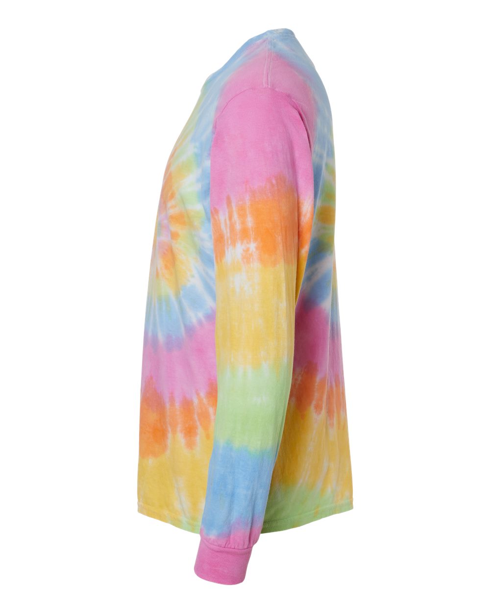Left View of Eternity Tie-Dyed Long Sleeve T-Shirt - 2000