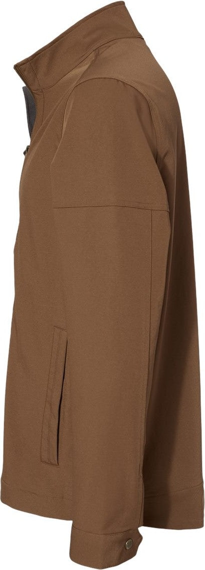 Left View of Field Khaki Ace Woven Stretch Soft Shell Jacket - 5327