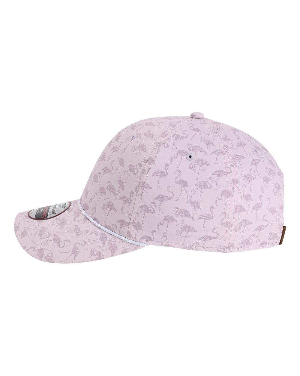 Left View of Flamingos Pink The Outtasite Cap - 5058