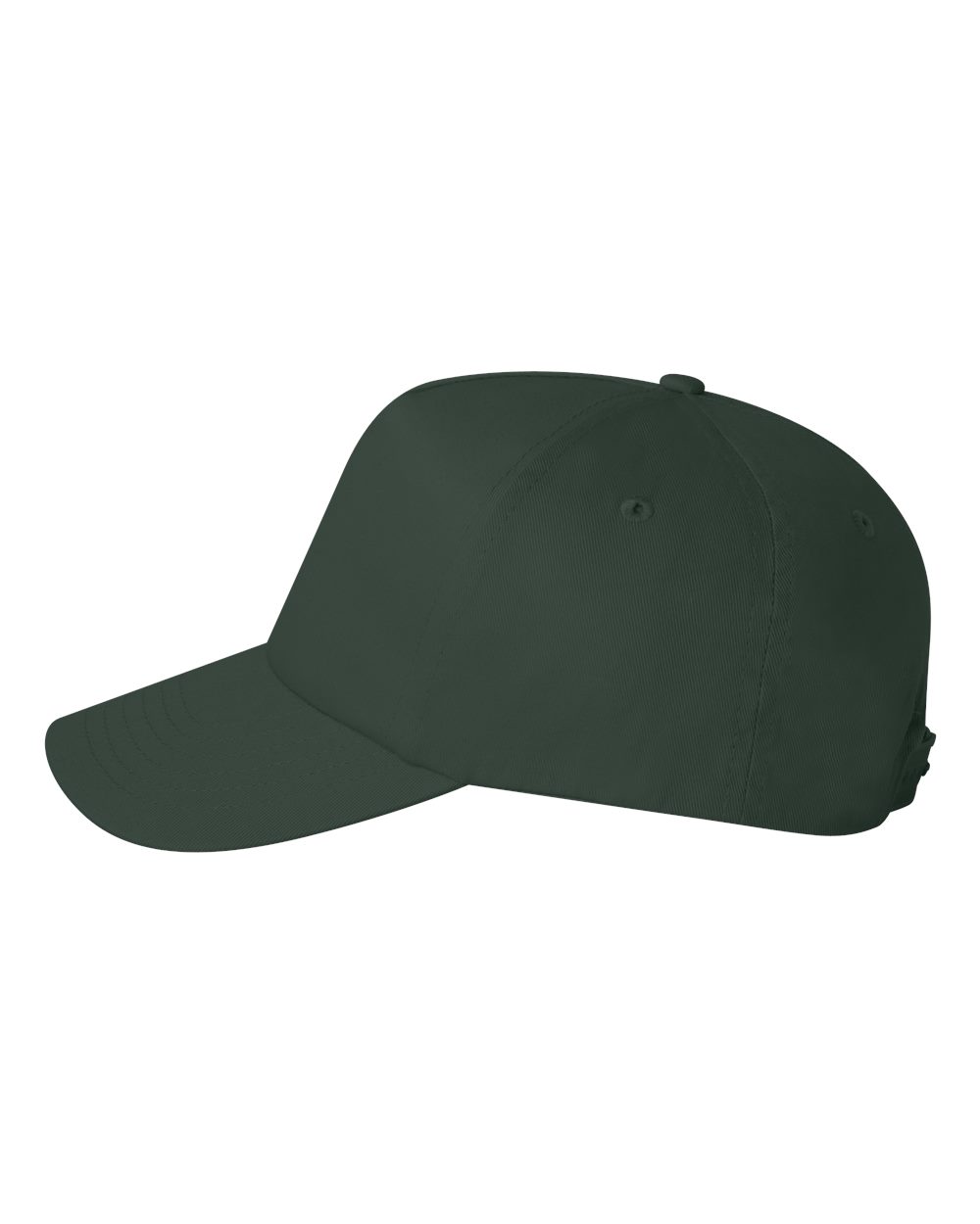 Left View of Forest Five-Panel Twill Cap - 8869