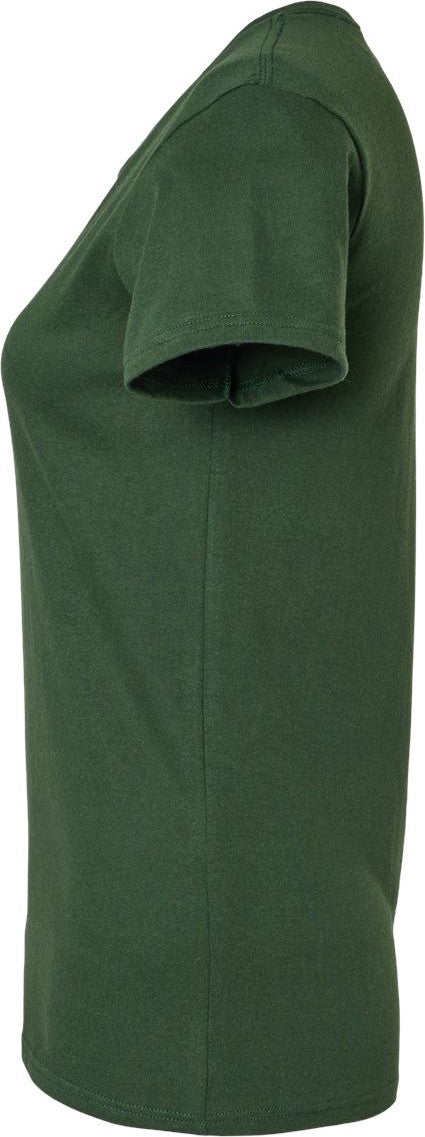 Left View of Forest Green Heavy Cotton™ Women’s T-Shirt - 5000L