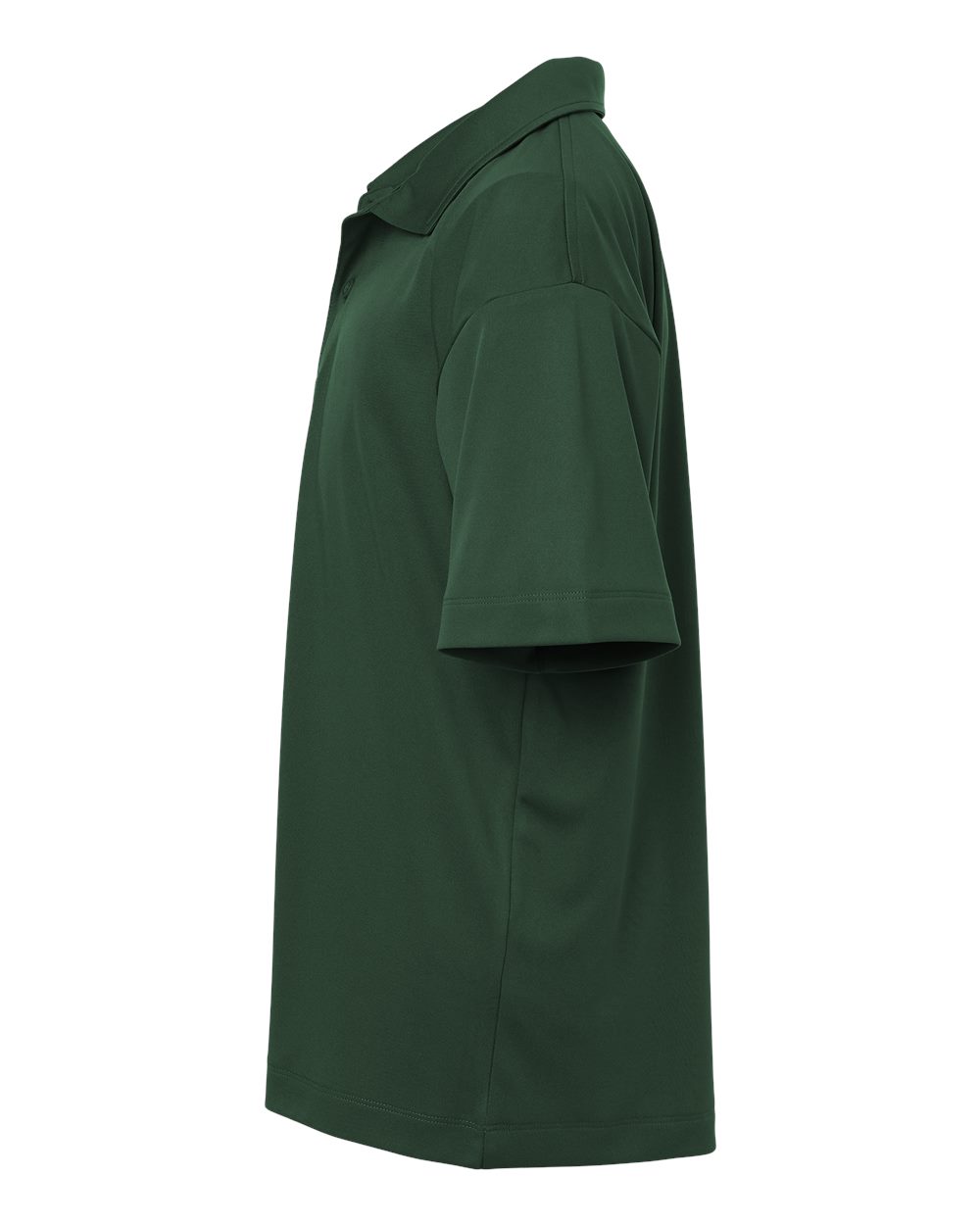 Left View of Forest Green Pro-Lock Youth Performance Polo - 41800Y