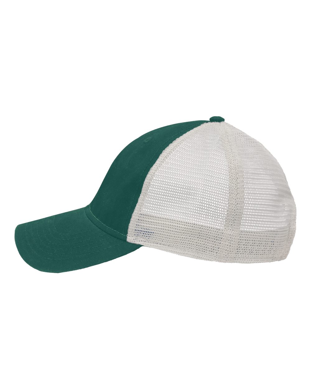 Left View of Forest Green/ Stone Mesh Dad Hat Fit - SP1750