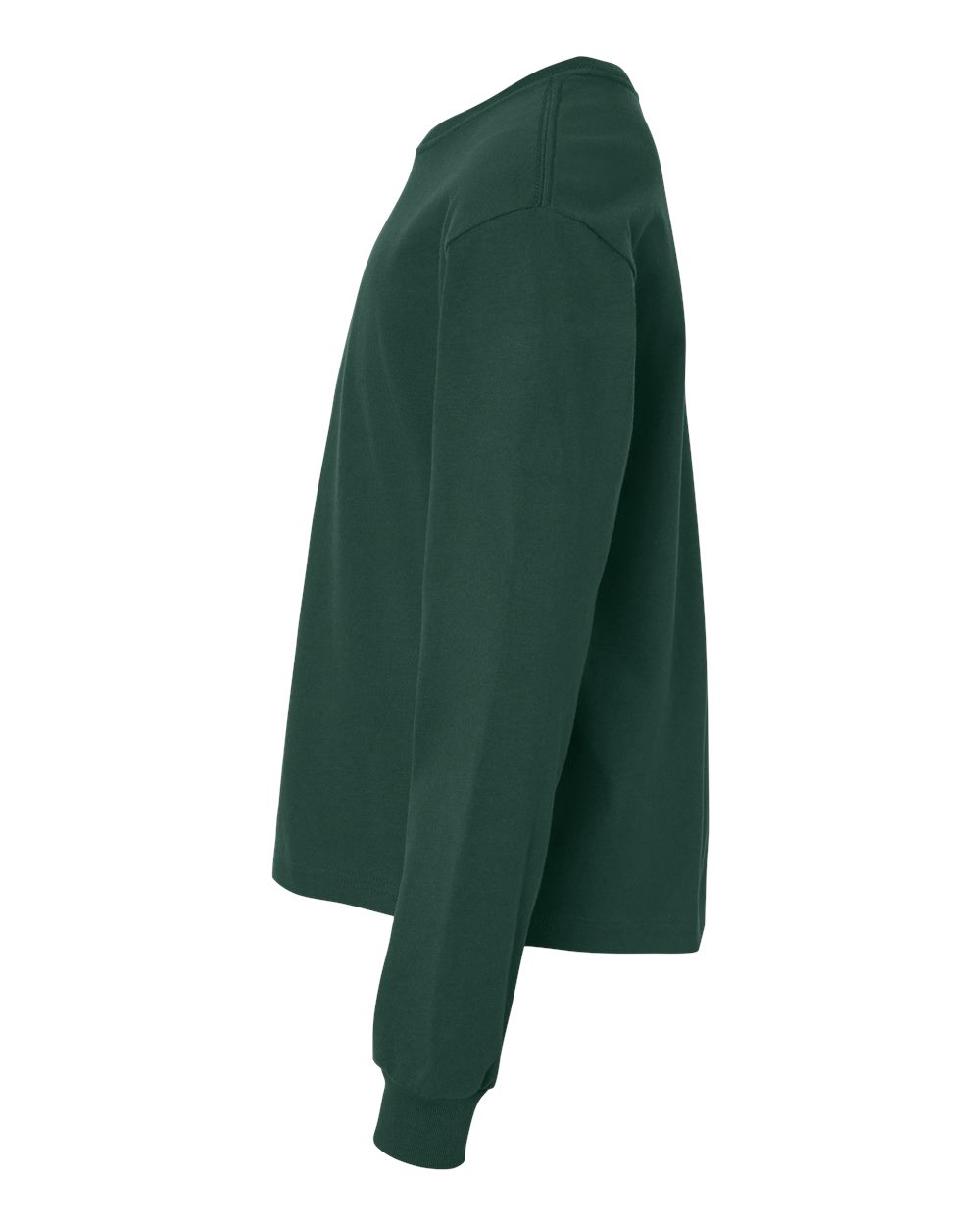 Left View of Forest Youth 6oz. Heavyweight Long Sleeve Tee - 3511Y